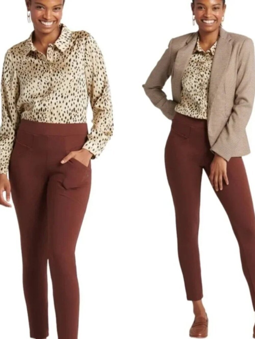 New Betabrand Dutch Twill Skinny Journey Dress Pant Yoga Pants XLarge